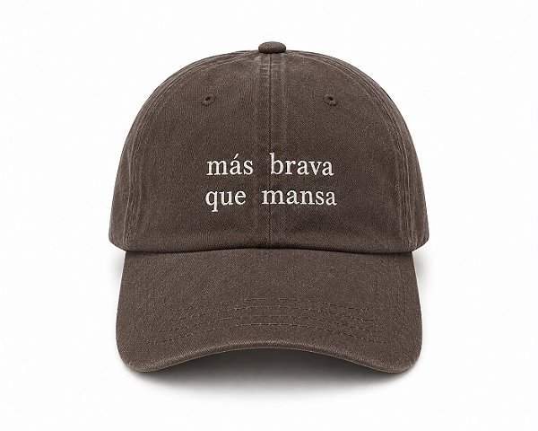 Boné Más Brava que Mansa marrom