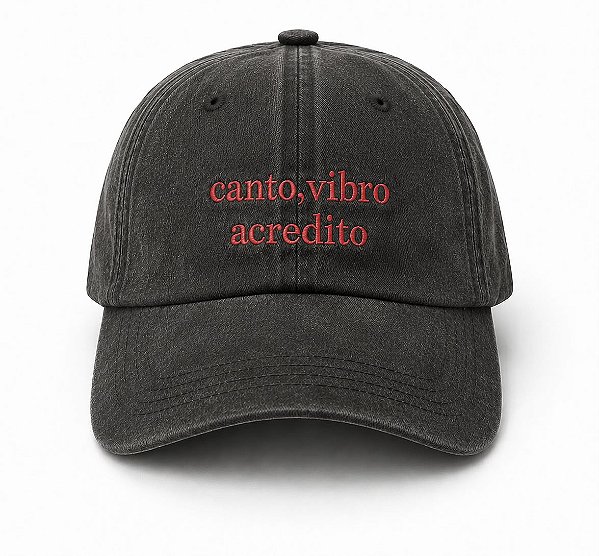 Boné Canto, Vibro, Acredito - Collab A.mar + Beira-Rio