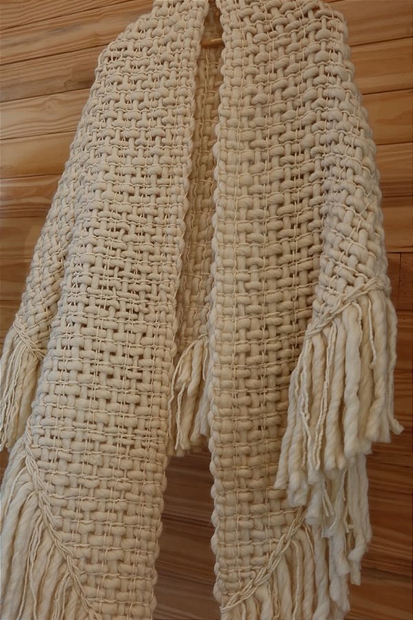 XALE PAMPA NATURAL - 100% lã de ovelha