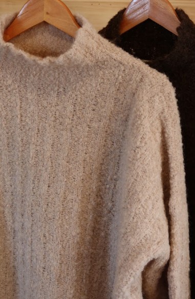 SUÉTER REFÚGIO BEGE - 100% LÃ DE ALPACA