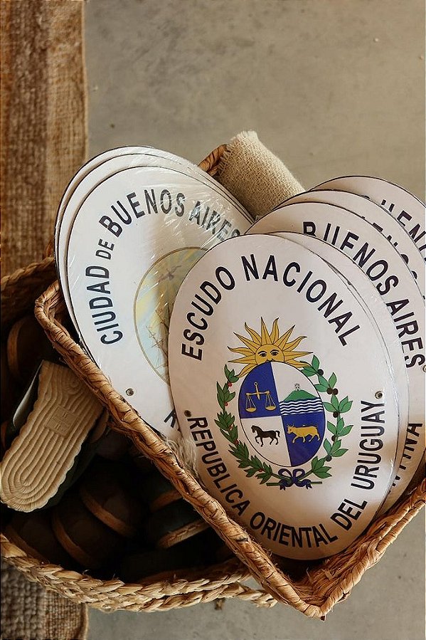 Chapa Decorativa Brasão – ARANDU + A.MAR - TAM. G