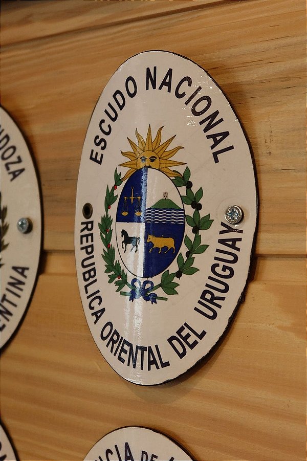 Chapa Decorativa Brasão ARANDU + A.MAR — TAM. P