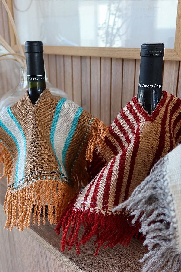 Poncho Artesanal para Vinho | Arandu - Listras Vinho