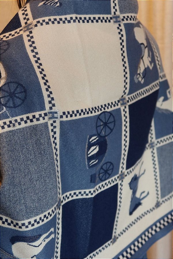 Pashmina Carrossel Azul | Arandu