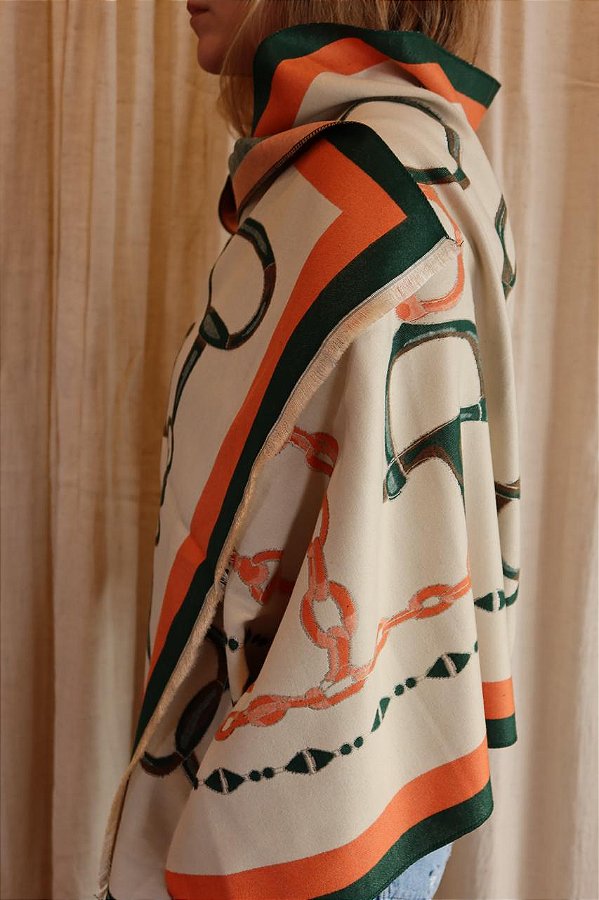 Pashmina Bridão Laranja