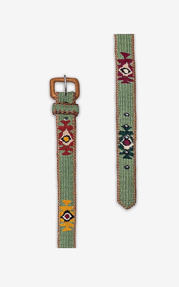 Infantil: Cinto Mayan Handmade - Verde menta