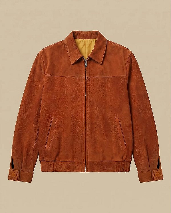 Jaqueta masculina de couro carpincho | Arandu