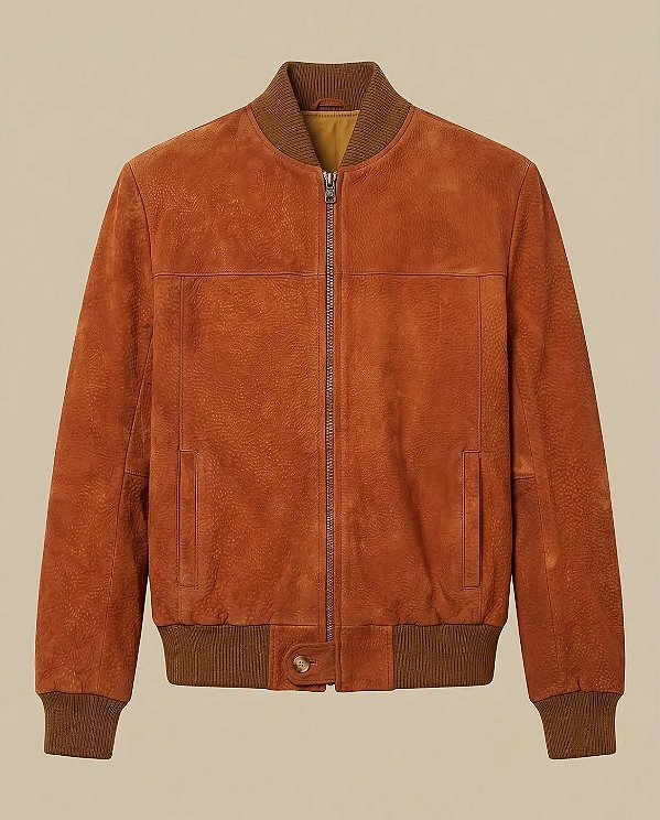 Jaqueta masculina de couro carpincho Morley | Arandu