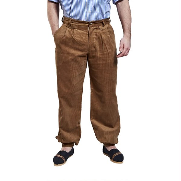 Bombacha de Veludo Masculina Marrom | Arandu