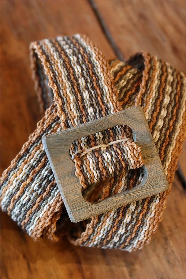 Cinto Fino - Chaguar & Palo Santo | Listras Multicolor