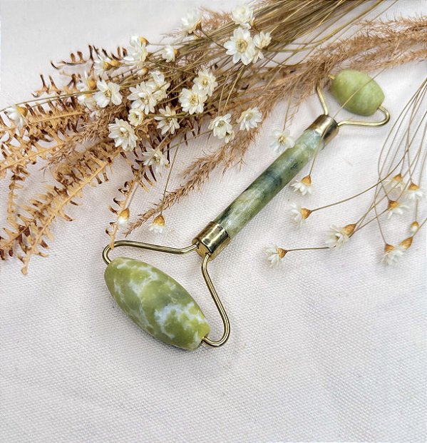 Roller de Jade Massageador Facial