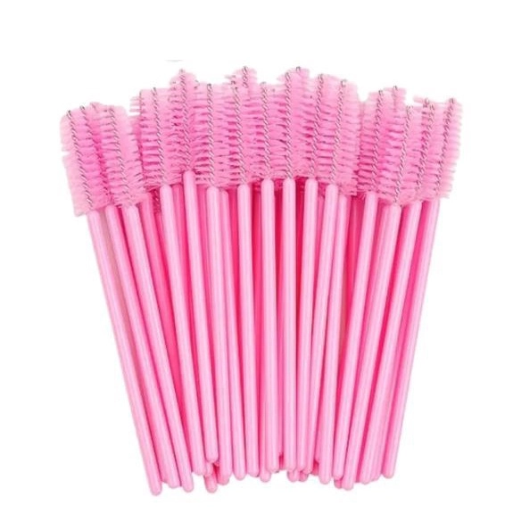 Escovinha de Sobrancelhas Rosa 50un