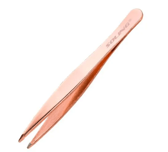 Pinça Soling Ponta Fina Rose Gold 302