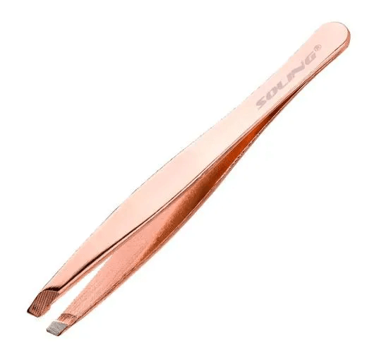 Pinça Soling Ponta Chanfrada Rose Gold 302
