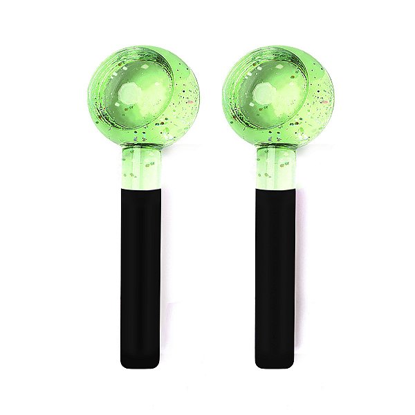 Esfera de Cromoterapia Pequena Verde com Glitter