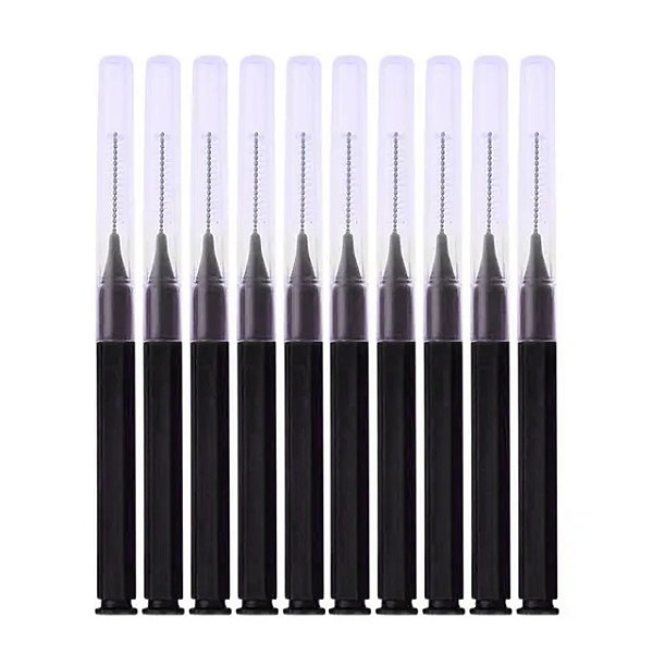 Escovinha para Brow Lamination 10 Unidades cor Preta