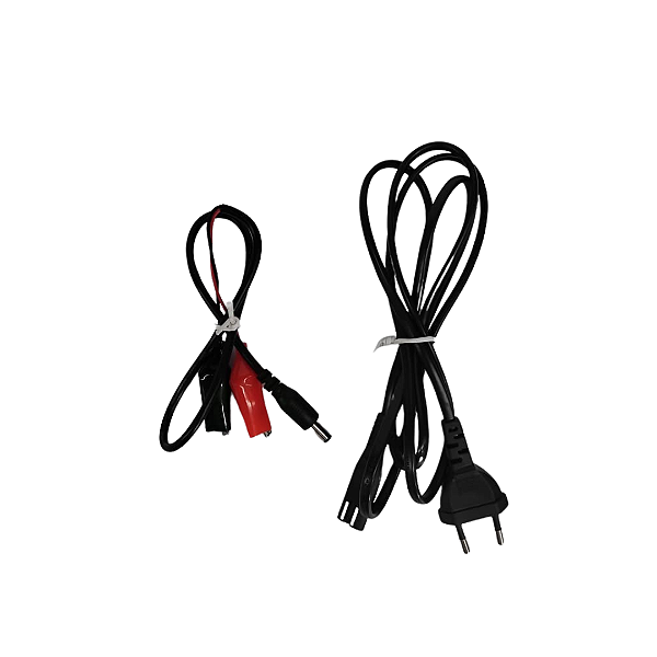 Peça CRESCO - Kit Cabo Bivolt de Energia e Cabo de Bateria 12V 130/256