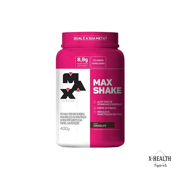 Max Shake Pote 400g - Max Titanium - Chocolate