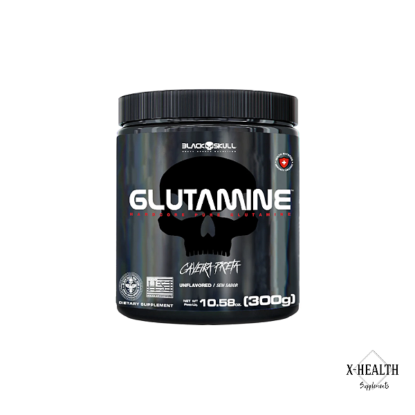 Glutamina 300g - Black Skull