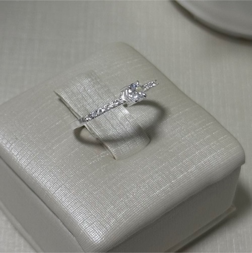 Anel Aparador Ponto Quadrado