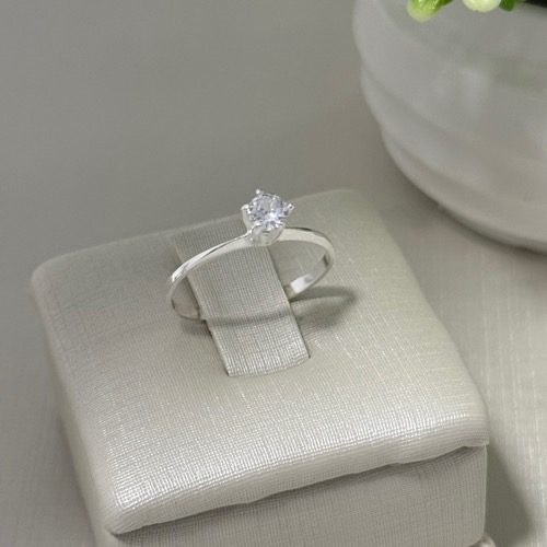 Anel Solitario Base Garra