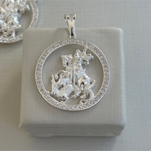 Pingente São Jorge Borda Crav.