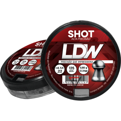 Chumbinho Shot Ldw 5.5 mm C/125Pc