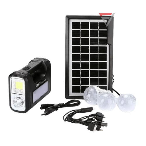 Kit Sistema Solar Portatil 3 Lamp. Led Lk-3102