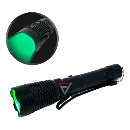 Lanterna Tática Rec. Q5 Luz Verde Jy-520L