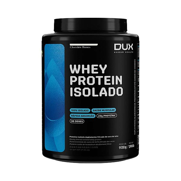 WHEY PROTEIN ISOLADO 900G CHOCOLATE BRANCO - DUX