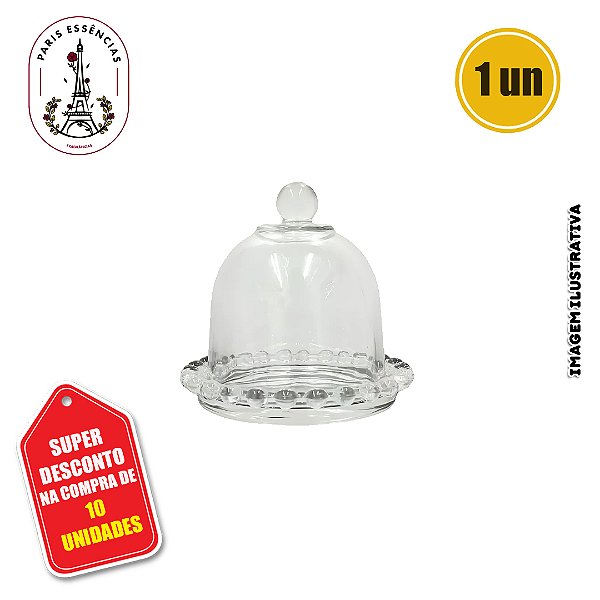 Mini Cúpula de Vidro Cristal - (un)