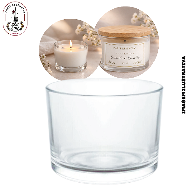 Pote de Vidro Patê para Vela 155ml - (UN)