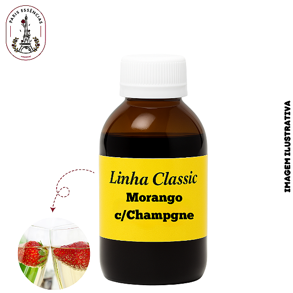 Essência Morango c/ Champage Linha Classic (100ml)
