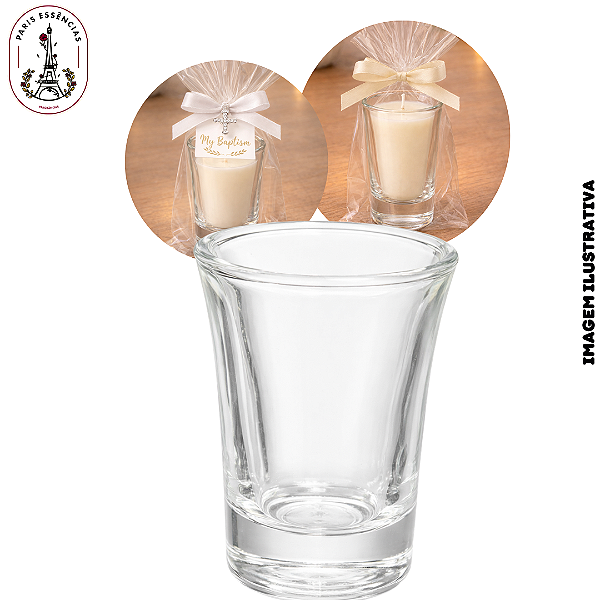 Copo de Shot de Vidro Liso 40ml - (UN)