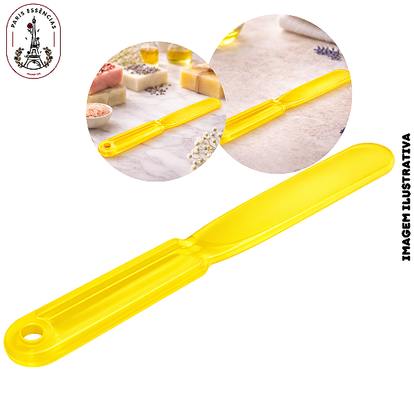 Espátula Plástica Amarela Paris (M) - (UN)
