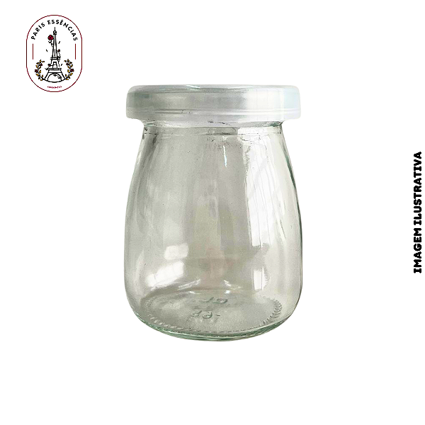 Pote de Vidro com Tampa Plástica 110ml - (un)
