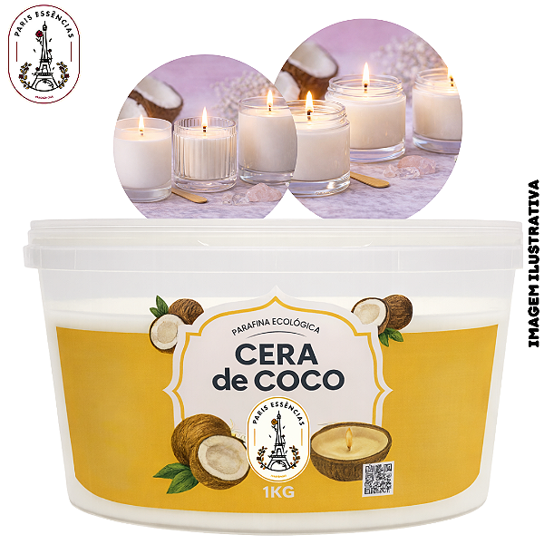 Parafina Ecológica Cera de Coco Paris (1kg)