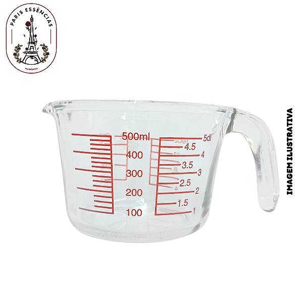 Jarra de Vidro Medidora 500ML - (un)