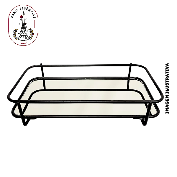 Bandeja Fence Retangular Preta - (un)