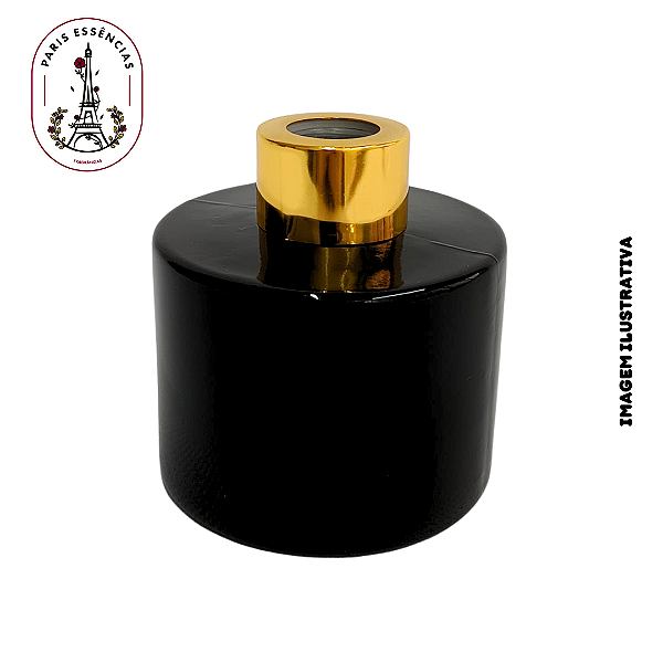 Vidro Difusor 130ML c/ Tampa Dourada - (un)