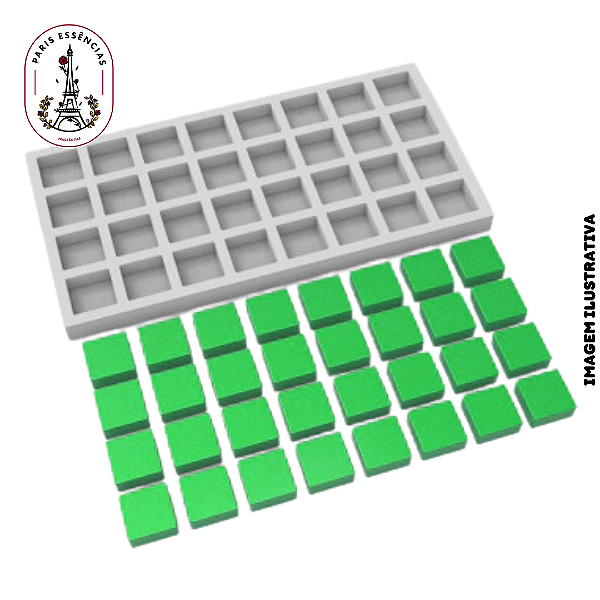 Molde de Silicone Quadradinhos 32 Cavidades - (un)