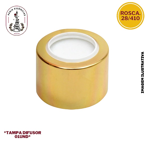 Tampa Difusor Dourada R.28/410 - (un)