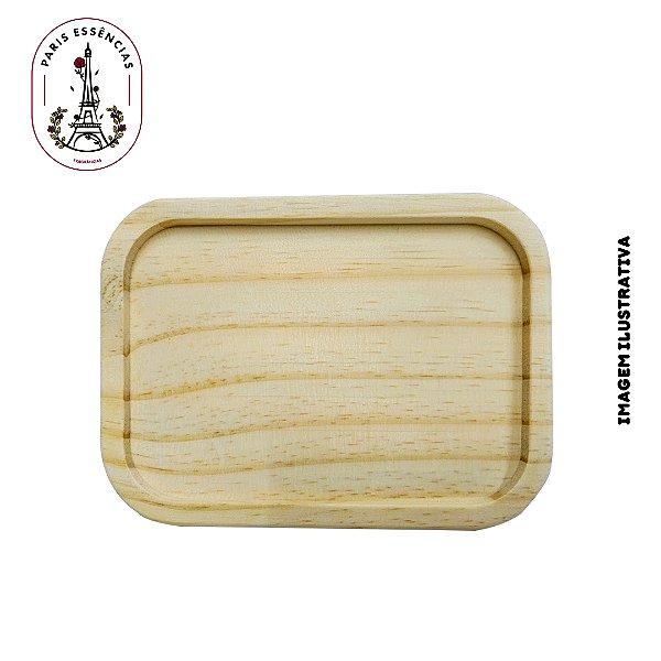 Bandeja de Madeira Crua 16x12