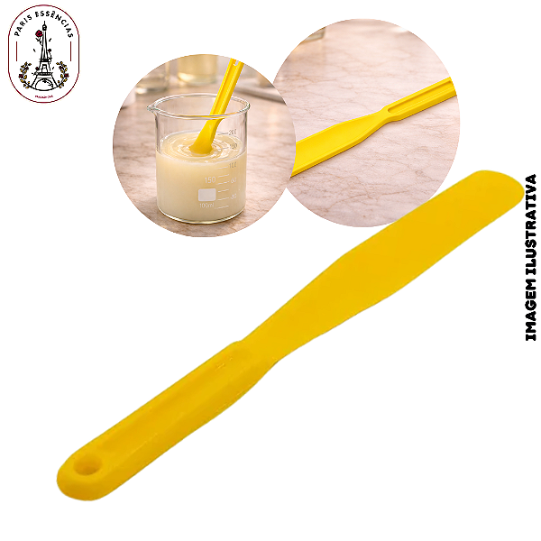 Espátula Plástica Amarela Paris (P) - (UN)