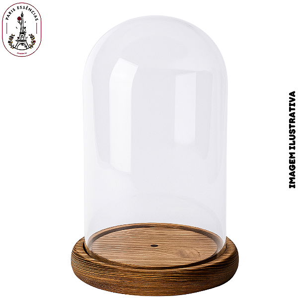 Cúpula de Vidro G 12x20 cm (Un)