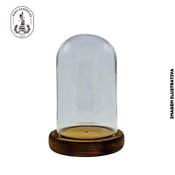 Cúpula de Vidro S/Pegador M 16,5x11cm (un)