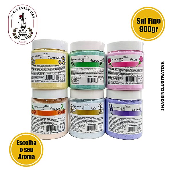 Sais Fino P/ Banho Relaxante 900gr (Un)