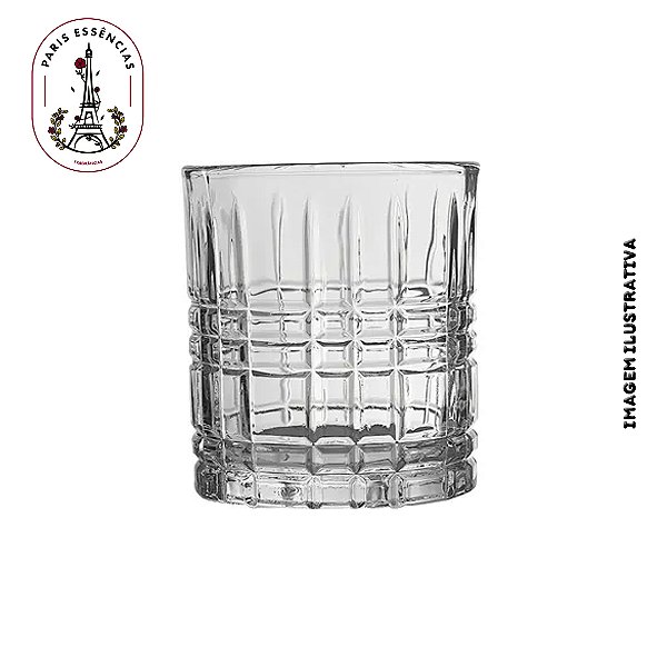 Copo de Vidro Giratório Sofisticado 300ml (Un)