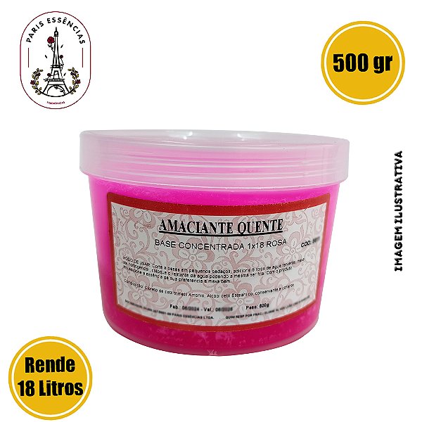 Base para  Amaciante Concentrada Rosa 500gr (Un)