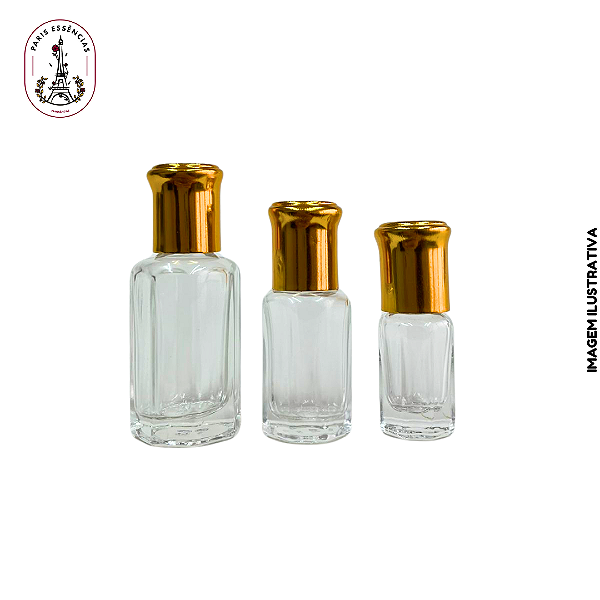 Porta Perfume de Vidro Roll-on Luxo - (un)